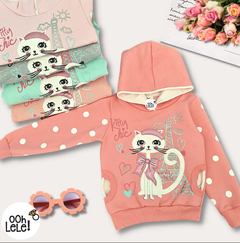 Canguro Frisado Cat Paris T-4 - comprar online