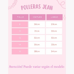 POLLERA DE JEAN