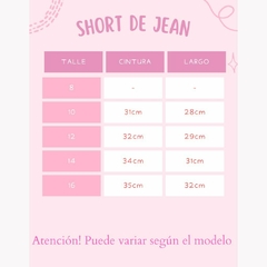 SHORT DE JEAN