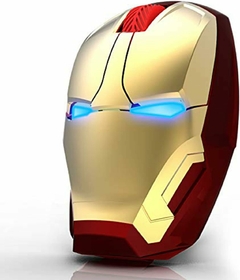 Iron Man - Ratón inalámbrico con iluminación, silencio, 2.4G, ergonómico, óptico, para portátil, 3 DPI ajustables para mano izquierda/derecha, compatible con Windows, Mac y Linux - tienda online