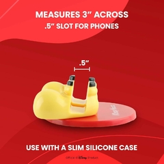 Disney Mickey Mouse Feet - Soporte para teléfono celular con calcomanía de regalo, soporte para teléfono celular para el hogar y la oficina, soporte universal para teléfono de escritorio compatible con Android/iPhone y más, color rojo - tienda online