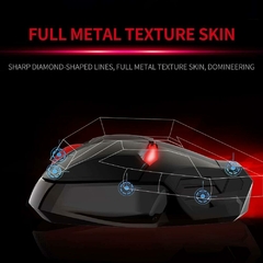 Mouse Gamer USB inalámbrico Iron Man | Ojos iluminados LED | 3 DPI ajustables | Diseño ergonómico silencioso - tienda online