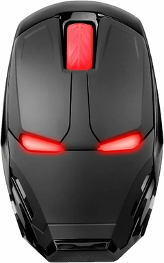 Mouse Gamer USB inalámbrico Iron Man | Ojos iluminados LED | 3 DPI ajustables | Diseño ergonómico silencioso - comprar online