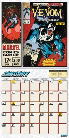 2024 Marvel Comics Wall Calendar Calendario