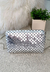 Bolsa Bisô Clutch Paetê Metal Prata - Bisô