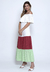 Vestido Bisô Tricolor Laise Off White - comprar online