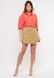 Camisa Bisô Cropped Coral - comprar online