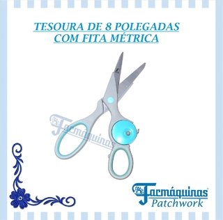 TESOURA DE 8 POLEGADAS COM FITA MÉTRICA