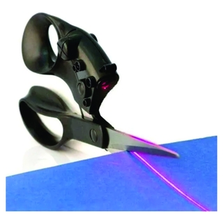 1Tesoura Com Guia Laser Para Corte De Tecido Corte Preciso