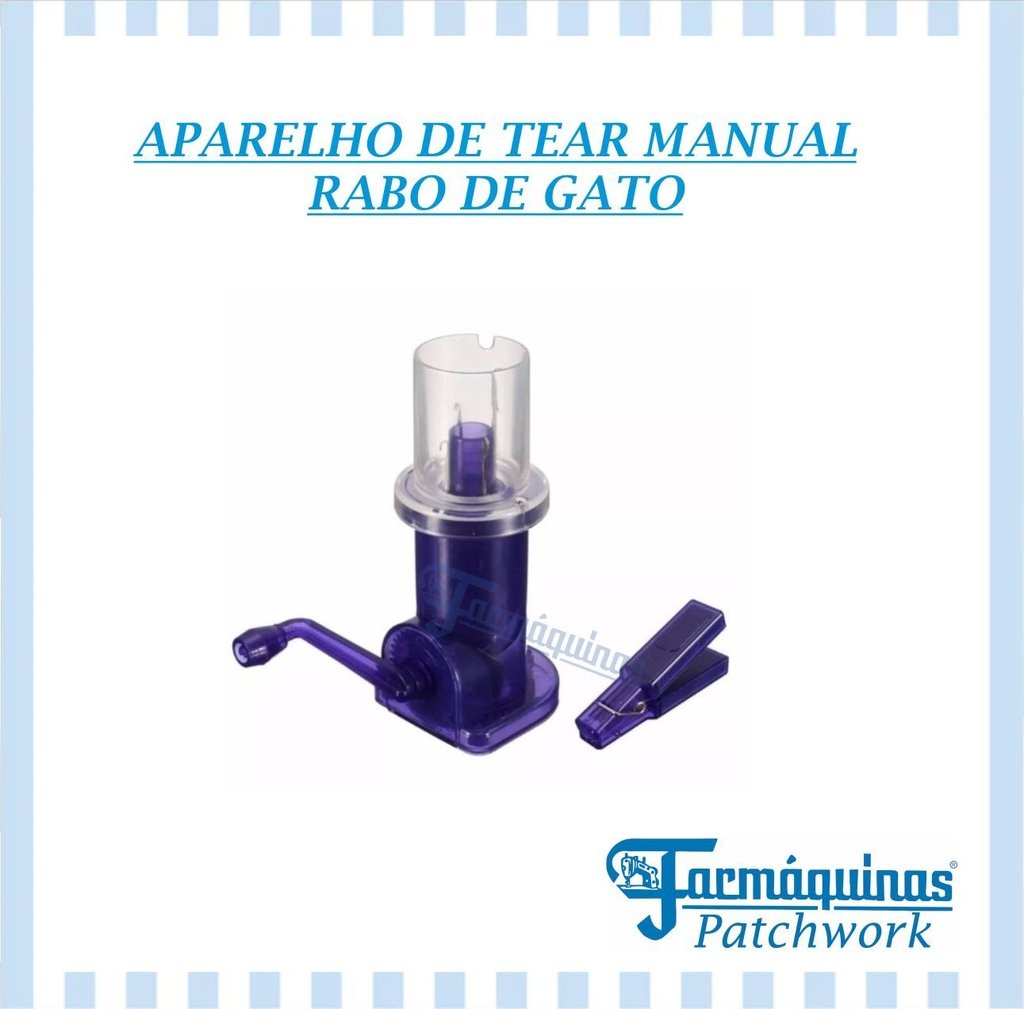 Máquina de Tear Tricotin Manual Icord Rabo de Gato