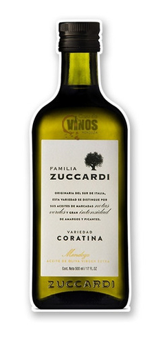 Aceite de Oliva Entra Virgen Familia Zuccardi Varietal Coratina x 250 ml