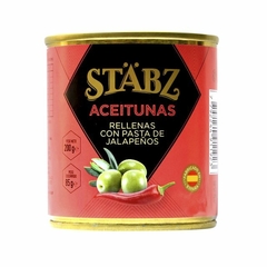 Aceitunas rellenas con pasta de Jalapeño Stäbz x 200 gr