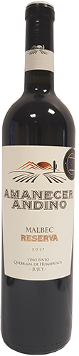 Amanecer Andino Malbec Reserva 2017