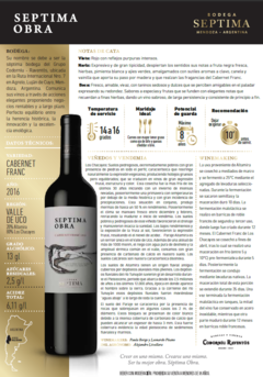 Séptima Obra Cabernet Franc - comprar online