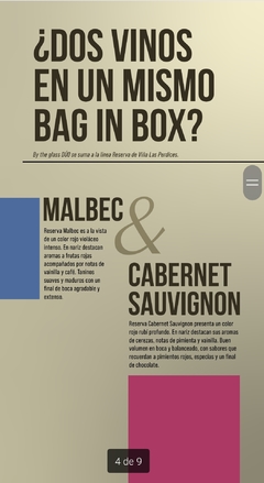 Las Perdices Bag in Box Duo Reserva Malbec - Cabernet Sauvignon - comprar online