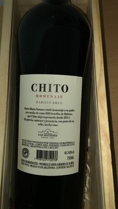 Los Maitenes Chito Raboso 2011 en caja de Madera - comprar online