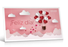 Postal de Chocolate con Motivo San Valentin Drimer x 40 grs