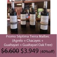 Promo Séptima Tierra x 4 botellas