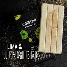 Tableta Cocoabit Chocolate Blanco y Lima y Jengibre x 80 gr
