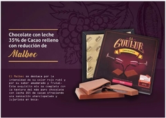 La Goulue Tableta de Chocolate rellenas con Mermelada de Malbec