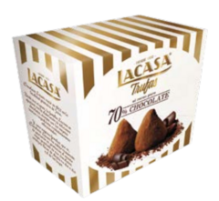 Trufas al cacao puro 70% Chocolate Lacasa x 200 grs