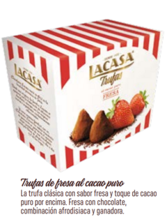 Trufas de Frutilla al cacao puro Lacasa x 200 grs