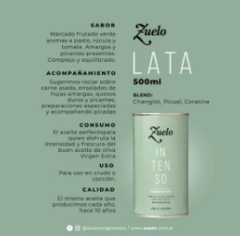 Aceite de Oliva Zuccardi Zuelo Intenso Lata x 500 ml