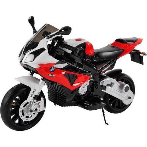 Moto A Bateria Bmw 1000rr 12v 2 Motores 2 Vel Ruedas De Goma ASIENTO DE CUERO