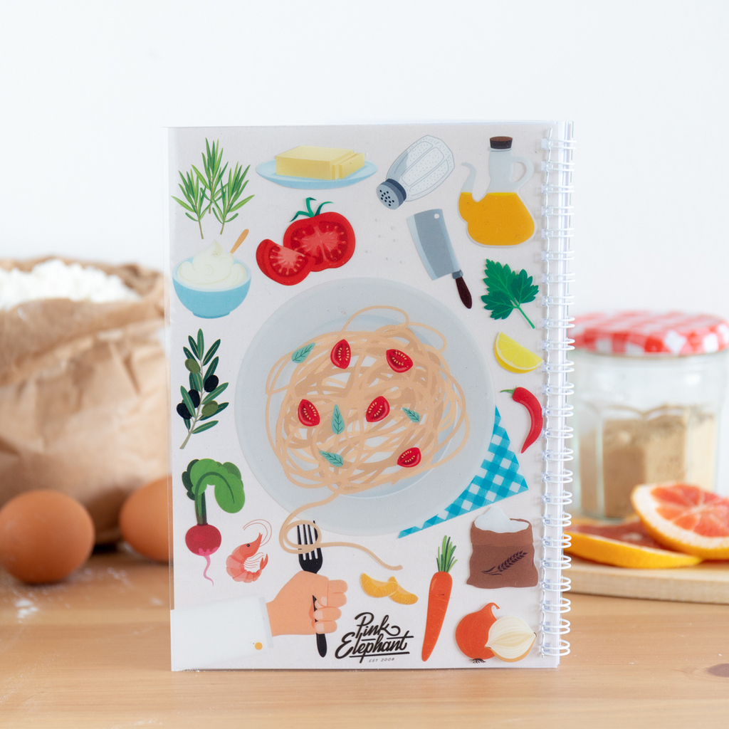 Cuaderno de recetas crema - Comprar en Pink Elephant