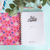 Cuaderno rayado - Flores fucsia - comprar online