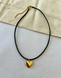 Collar black heart - comprar online