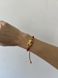 Pulsera roja GOLD OSITO