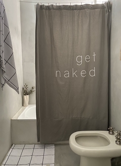 Cortina Baño Get Naked Gris Elefante - comprar online