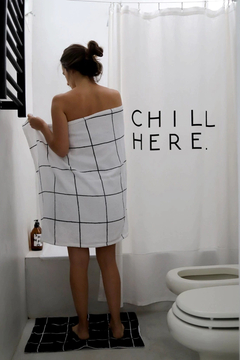 Cortina Baño Chill Here - Outlet en internet