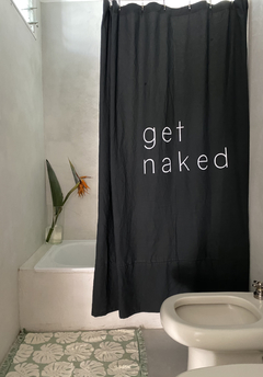 Cortina Baño Get Naked Grafito