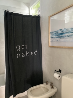 Cortina Baño Get Naked Gris Grafito - comprar online