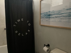 Cortina Baño Time To Relax Gris Grafito - tienda online