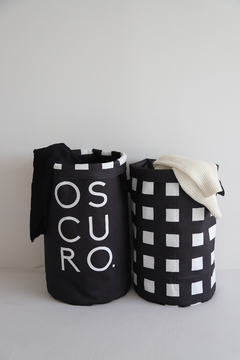 Contenedor XL Reversible - Oscuro Vichy