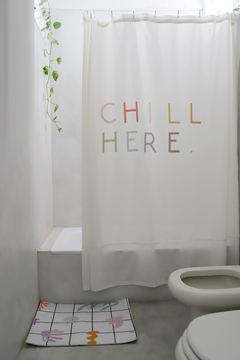 Cortina Baño Chill Here Color - OUTLET en internet