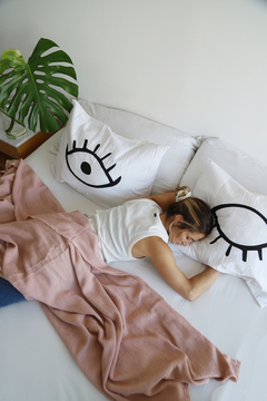 Fundas de Almohada Blanco Eyes Negro - Outlet - Langosta