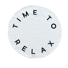 Alfombra Blanca Time To Relax Negro - tienda online