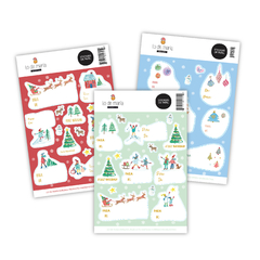 Stickers Navidad x 3 planchas