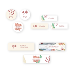 Stickers personales lavables Pastel x 30 - comprar online