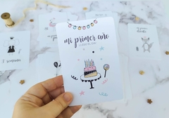 Tarjetas de crecimiento para bebe