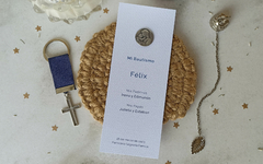 Estampita señalador medalla Felix - Maria con niño en internet