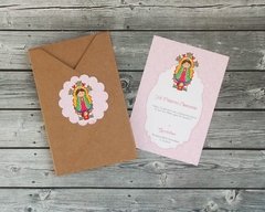 Estampita Shabby Virgen de Guadalupe - comprar online