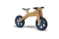 Triciclo que se convierte en bicicleta de aprendizaje - RUEDAS MACIZAS AZUL - TRIKIDS