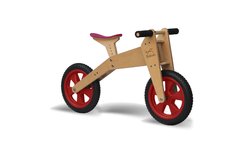 Triciclo que se convierte en bicicleta de aprendizaje - RUEDAS MACIZAS ROJAS - TRIKIDS
