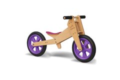 Triciclo que se convierte en bicicleta de aprendizaje - RUEDAS MACIZAS LILAS - TRIKIDS