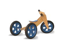 Triciclo que se convierte en bicicleta de aprendizaje - RUEDAS MACIZAS AZUL - comprar online